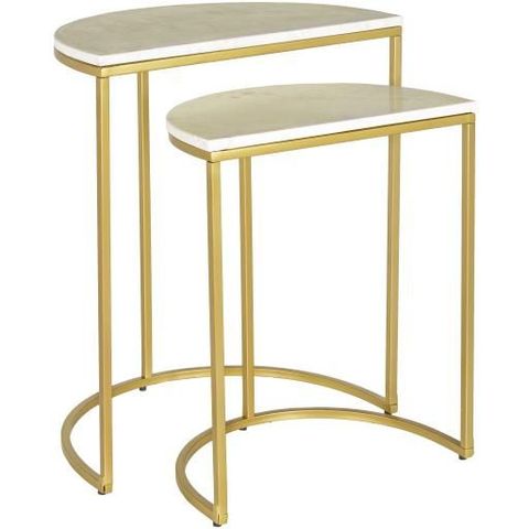 Eastminster Marble Gold Nesting Table Set | Gold Nesting Tables ... with Styling Tips for Your Bridget Nesting Tables Set of 2 Gold